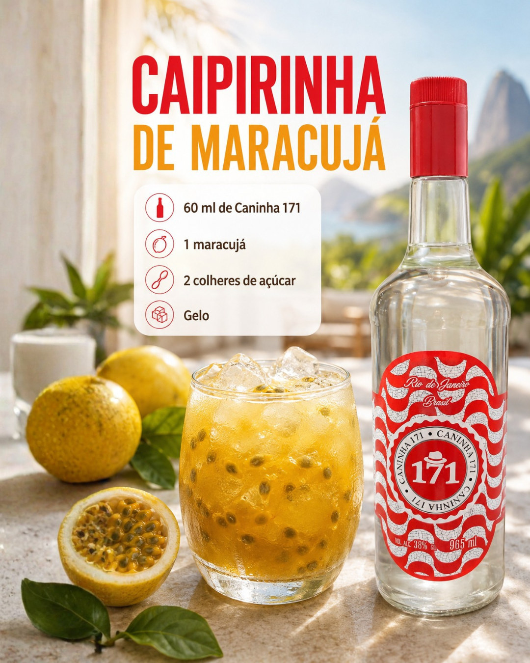 Caipirinha de maracujá